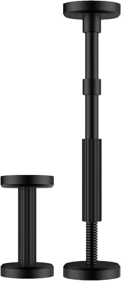 Verstelbare Steunpaal - Telescopische Staaf - Meubels Beveiligen - Roestbestendig Nylon - 18-45cm Hoogte - Grijs