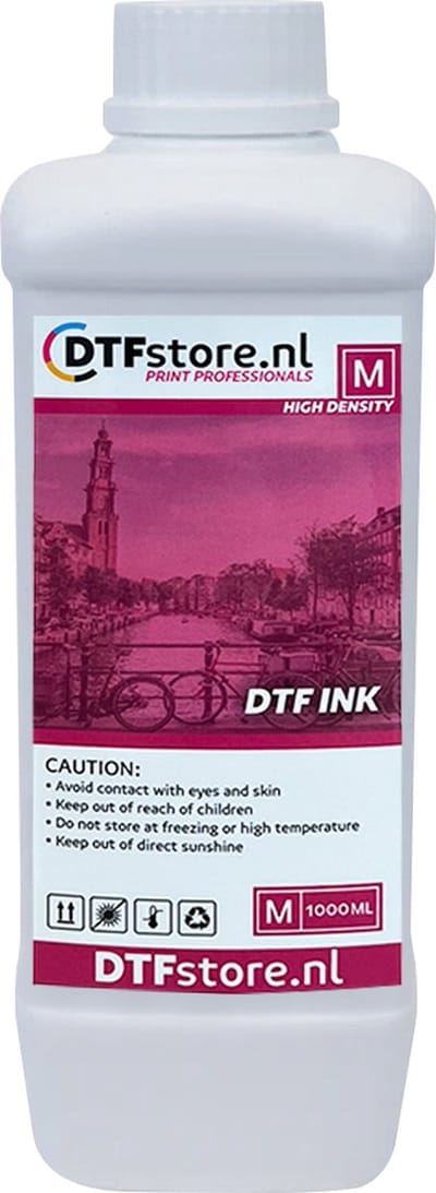 DTF Inkt - 1 liter - Magenta - DTF overdracht - DTF printer - High density - Luneno
