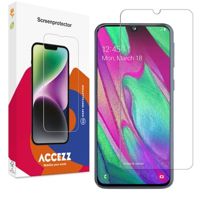 Accezz Screen Protector - Geschikt voor Samsung Galaxy A40 - Gehard Glas Screenprotector
