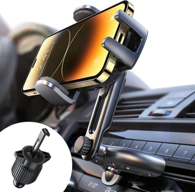 Famanu – Telefoonhouder voor auto met cd-sleuf montage, verstelbare universele smartphonehouder
