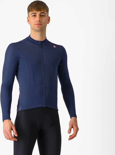 Castelli Espresso Thermal Jersey - Belgian Blue