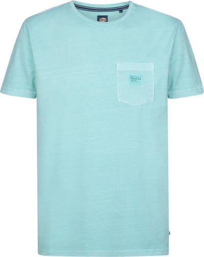 Petrol Industries - Heren Pocket T-shirt Key - Blauw - Maat S