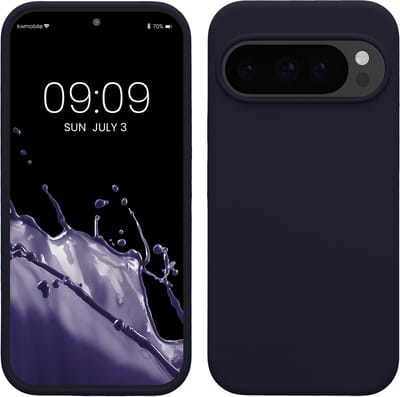 kwmobile telefoonhoesje geschikt voor Google Pixel 10 / Pixel 10 Pro - Hoesje met siliconen coating - Smartphone case in deep ocean