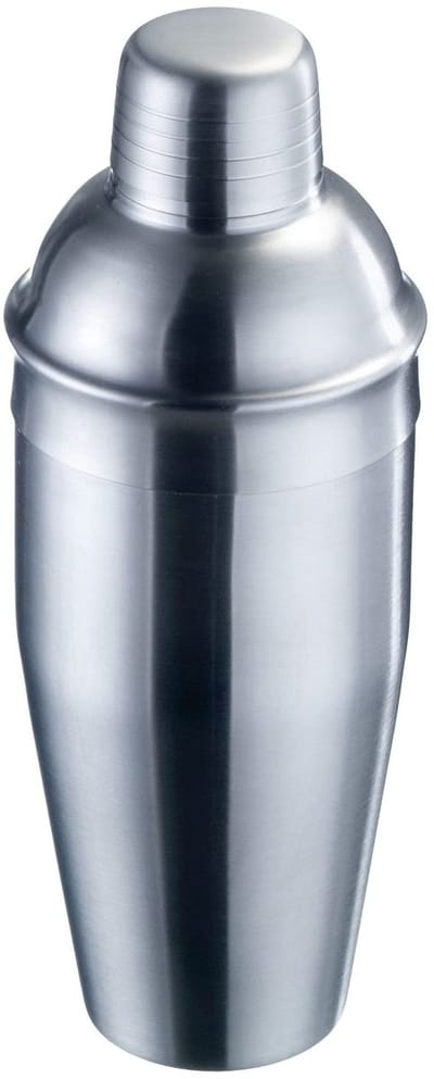 Cocktailshaker met geïntegreerde zeef en deksel, inhoud: 0,75 liter, roestvrij staal, zilver/geborsteld, 62832260