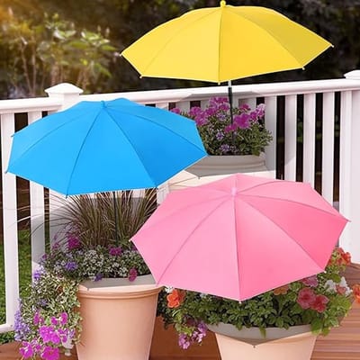 3 Stuks plantenparasols - Buitenplantenparasols - Verstelbare hoogte tuinparasols - Buiten regenbescherming - Geschikt voor potplanten, tuinbedden, bloempotten - Biedt schaduw - Beschermt planten tegen de hete zon