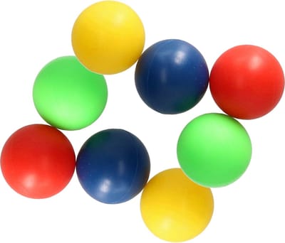 Gekleurde premium rubberen ballen - 8x stuks - Voor strand en zwembad