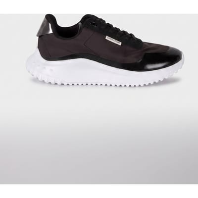 Calvin Klein Eva Runner Lace Up Black/gun Metal Taglia: 36 | Sneakers Outlet | Donna | Nero