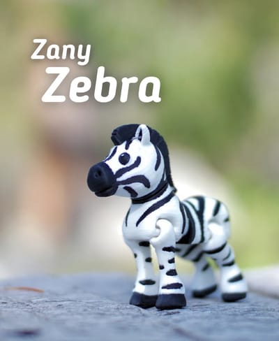 Maffe Zebra 3D Print - Vera's Arts & Dice | Zany Zebra 3D Print - Paardachtigen - Gestreept - Speelgoed - Verzamelobject - Fidget Toy - Zebra Figuur - Zwart Wit