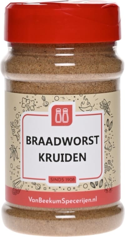 Van Beekum Specerijen - Braadworst Kruiden - Strooibus 150 Gram