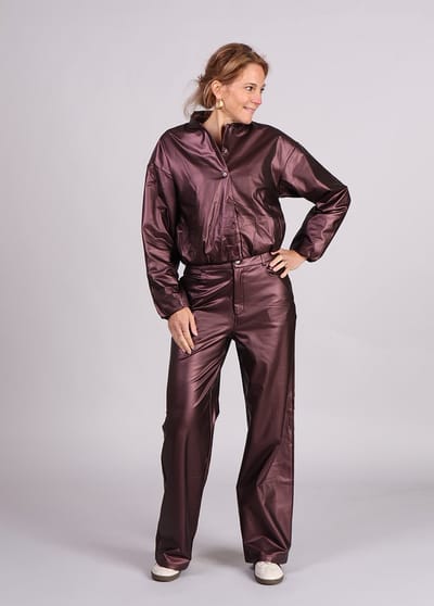 Studio Amaya Harper Broeken Dames - Bordeaux - Maat XS