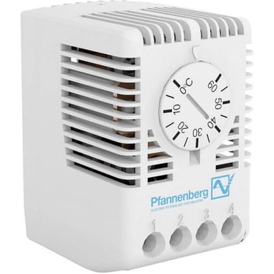 Pfannenberg Thermostaat voor schakelkast FLZ 510 THERM. 3K 0°..+60°C 250 V/AC 1x wisselcontact (l x b x h) 47.5 x 37 x 59.5 mm 1 stuk(s)