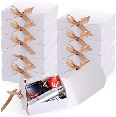 20 stuks geschenkdozen, geschenkdoos met deksel, 16,5 x 16,5 x 5 cm, geschenkdozen, set, bruidsmeisje, voorsteldoos voor bruiloft, cadeau, verjaardag, Kerstmis, verpakking, chocolade, cupcake,
