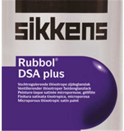 Sikkens Rubbol DSA PLUS - Vochtregulerende solventgedragen zijdeglans lak voor hout - 2.50 L - RAL 9010 Pure White ( gebrokenwit)