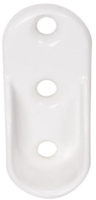 StoreMax garderobestangdragers - kledingstanghouders - wit - set 2