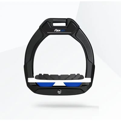 Veiligheids-stijgbeugels Rijervaring Inklapbare Grip Zwart/Wit/Blauw Kind Flex-On Safe-On