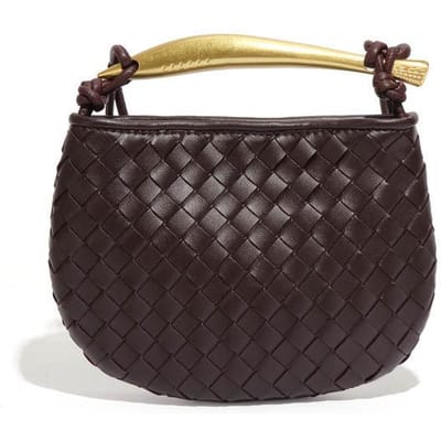Sardine Serie Handgeweven Tassen, Modieuze en Casual Mini Handtassen, Trendy Enkelvoudige Schouder Crossbody Dames Tassen gray