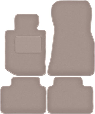 Beige velours vloermatten voor: BMW 4 G26 Gran Coupé (2021-2022)