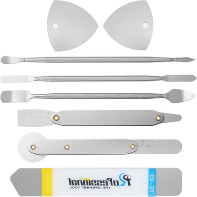 8-delige Metalen Smartphone Reparatie Toolset, Ultra-Dunne Spudger en Openingstools voor Mobiele Telefoons, Laptops en Tablets