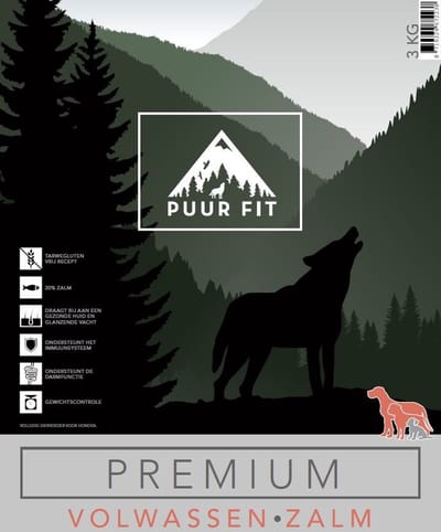 Puur Fit Premium Volwassen Middel en Groot Zalm 1Kg