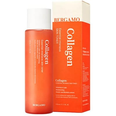 BERGAMO COLLAGEN ESSENTIAL INTENSIVE TONER 210 ml - Toner anti-aging do twarzy z kolagenem COLOURS COLLAGEN