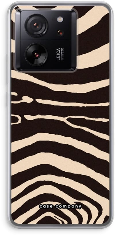 Case Company® - Hoesje geschikt voor Xiaomi 13T Pro hoesje - Arizona Zebra - Soft Cover Telefoonhoesje - Bescherming aan alle Kanten en Schermrand