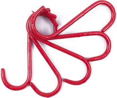 Benson Geïsoleerde S-Haak - 120 mm - Rood - Set van 5 - Veilig voor vochtige ruimtes