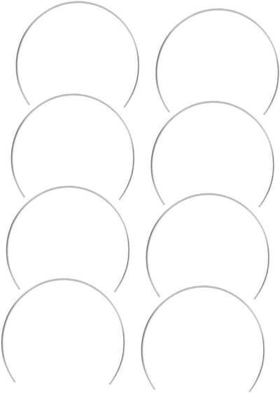 Metalen Hoepels - Halve Cirkels - Dromenvangers Maken - Handwerk DIY Frame - 8 Stuks - Zilver