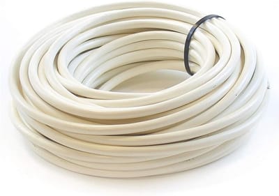 Ronde Witte Flexibele Stroomkabel 3 Aders PVC Isolatie Op Rol of Op Maat