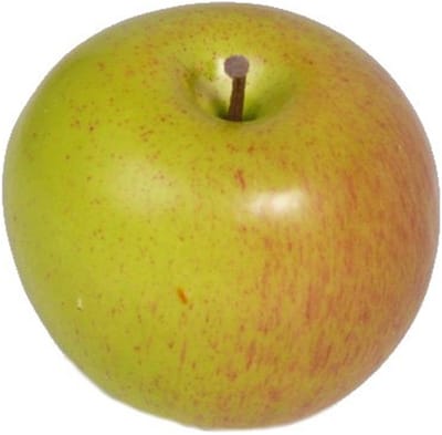 Bellatio Flowers & Plants Kunstfruit - appel - verzwaard - 8 cm - decoratiefruit - sier - fruitschaal