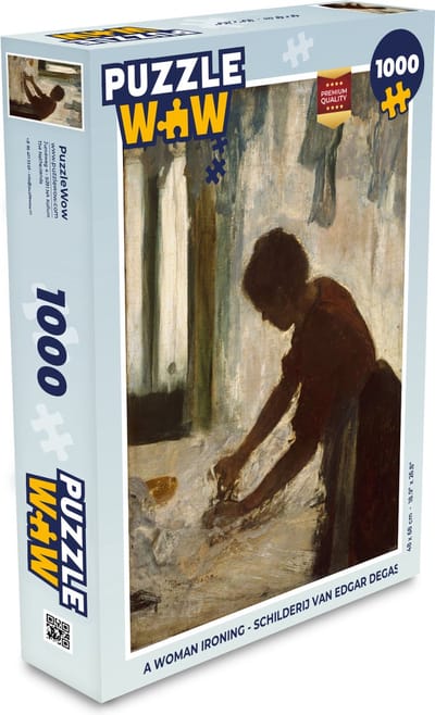 Puzzel A Woman Ironing - Schilderij van Edgar Degas - Legpuzzel - Puzzel 1000 stukjes volwassenen
