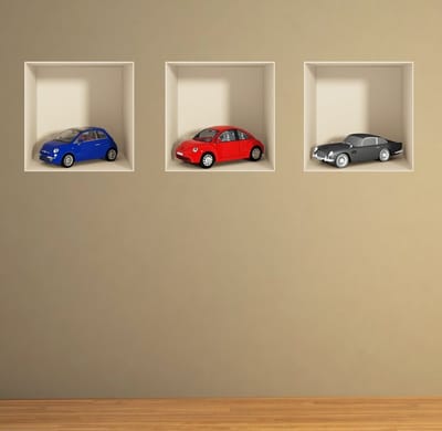 Autosticker met 3D-effect, 3 kleuren, 40 x 120 cm