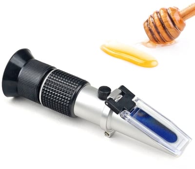 3-in-1 Honing Refractometer - Vocht, Brix (58-90%) & Baume - Voor Honing, Ahornsiroop & Melasse-Belle's product