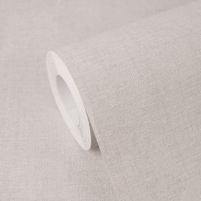 LICHT GLANZEND GEMÊLEERD BEHANG | Textiellook - Grijs - A.S. Création Cuba II