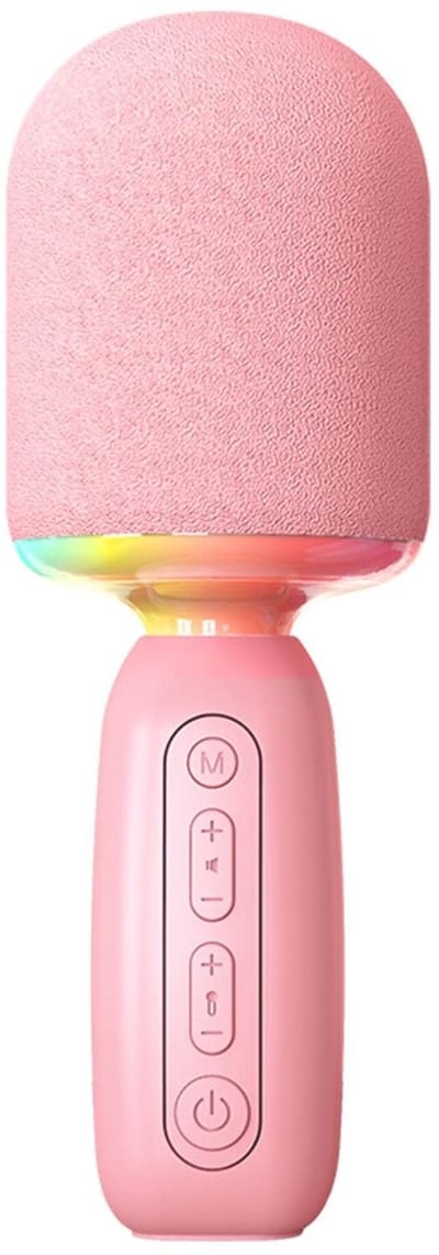 Allecto - Draadloze Bluetooth-Karaokemicrofoon - RGB-licht - Draagbare Microfoon voor Kinderen en Volwassenen - Stemverandering - Ideaal voor Feest...