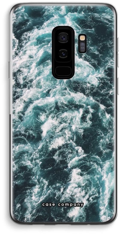 Case Company® - Hoesje geschikt voor Samsung Galaxy S9 Plus hoesje - Zee golf - Soft Cover Telefoonhoesje - Bescherming aan alle Kanten en Schermrand