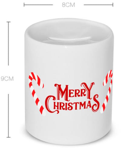 Akyol - kerst merry christmas Spaarpot - Kerstmis - kerst beker - winter - kerst - christmas - kerst cadeau - 350 ML inhoud