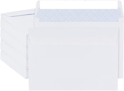 Zelfsluitende witte enveloppen 162 x 114 mm, 400 stuks, 80gsm, ideaal voor verzending en documenten