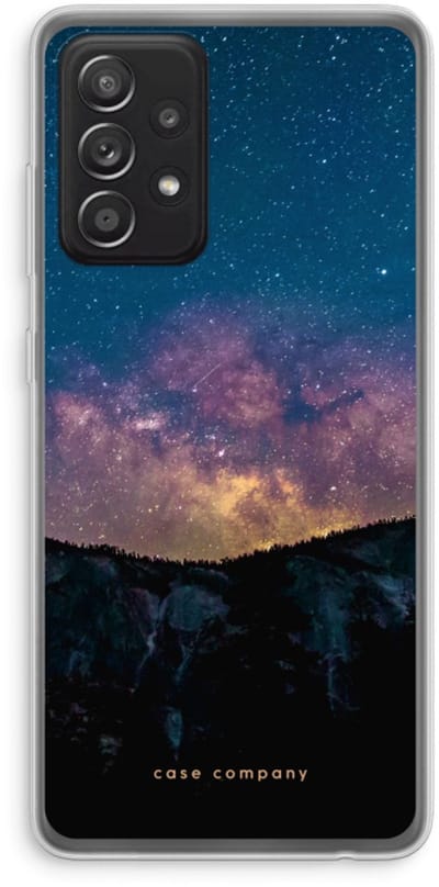 Case Company® - Hoesje geschikt voor Samsung Galaxy A52s 5G hoesje - Travel to space - Soft Cover Telefoonhoesje - Bescherming aan alle Kanten en Schermrand
