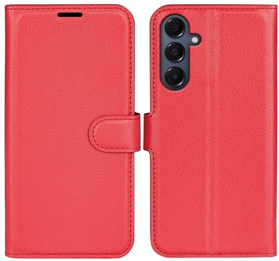 Coverup Hoesje - Geschikt voor Samsung Galaxy A17 Hoesje - Coverup Book Case - Rood