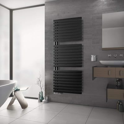 Open Badkamerradiator Wit 1164x600 mm 654W CV & Elektrisch