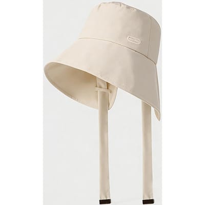 Mode Effen Kleur Vissershoed Voor Vrouwen Zomer Brede Rand Zonnebrand Uv-bescherming Sneldrogende Bucket Hoed Meisjes Outdoor Hoed beige