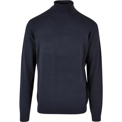 Urban Classics - Knitted Turtleneck Sweater/trui - S - Donkerblauw