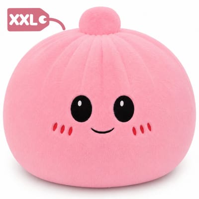 Topknuffels® Dumpling Roze Kawaii Pluche Knuffel XXL 100 cm - Extra Grote Speelgoed Knuffels voor Kinderen - Tiktok Plush Toy - Kawaii Kussen - Dumplings