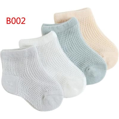 Nieuwe kindersokken zomer mesh dun katoen jongens en meisjes korte babysokken XS 0-6 months