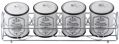 Maestro Paris - Vershouddoos set van 4 - keramische - kruidenpotjes - 200ml