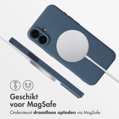 imoshion Hoesje - Geschikt voor Apple iPhone 16 Plus - Color Backcover geschikt voor MagSafe - Donkerblauw