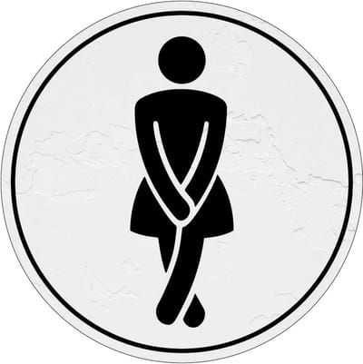 Dames WC bordje | Forex Re materiaal | 10 cm
