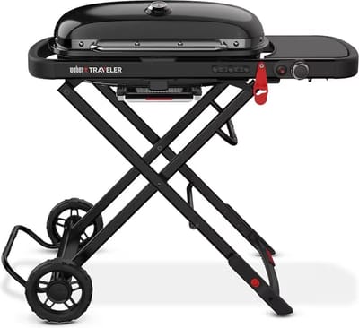 BBQ WEBER 9013053 Traveler Stealth LP FR Gas - gas barbecue weber - weber traveler - gas bbq