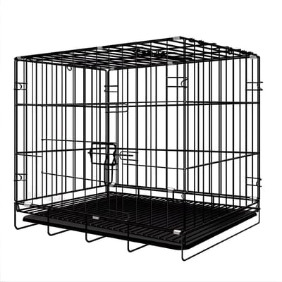 Hondenbench - Bench - Hondenhuisje - Voor Kleine & Middelgrote Honden - Binnen & Buiten - Zwart