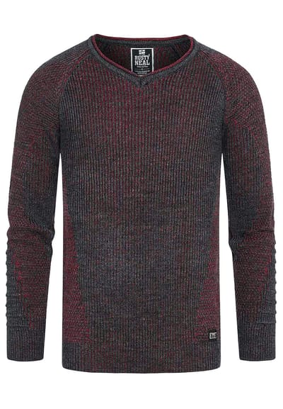 Chunky Slim Fit V-Hals Trui